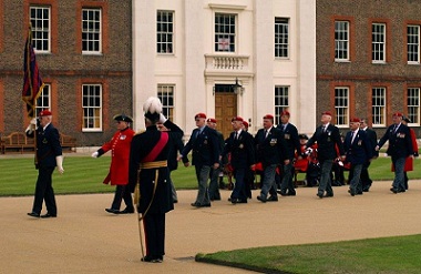A picture of the entire group on parade